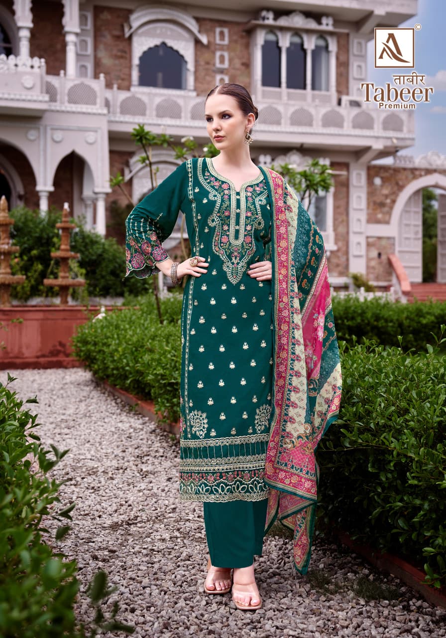 Tabeer Premium Alok Cambric Lawn Karachi Salwar Suits Manufacturer India