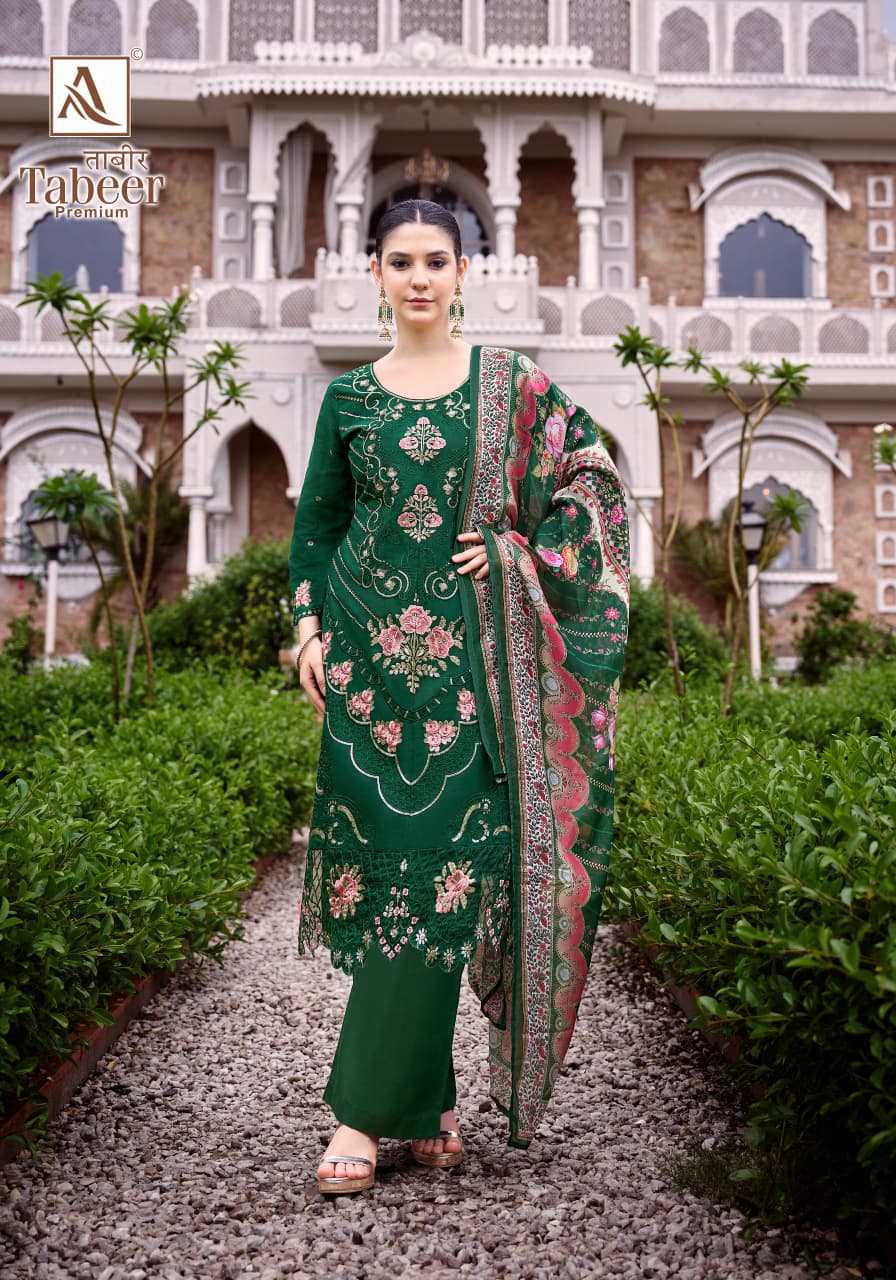 Tabeer Premium Alok Cambric Lawn Karachi Salwar Suits Manufacturer India