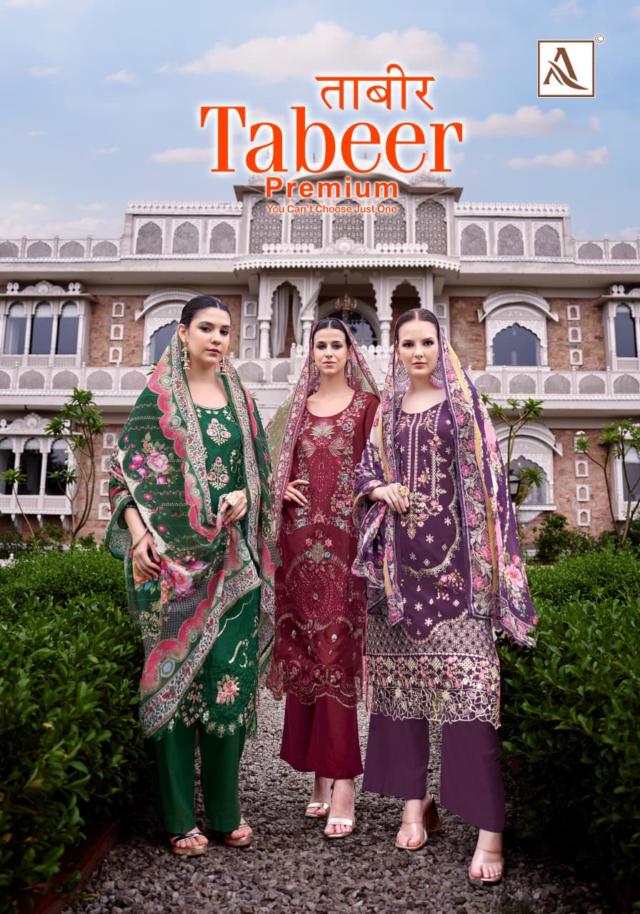 Tabeer Premium Alok Cambric Lawn Karachi Salwar Suits Manufacturer India