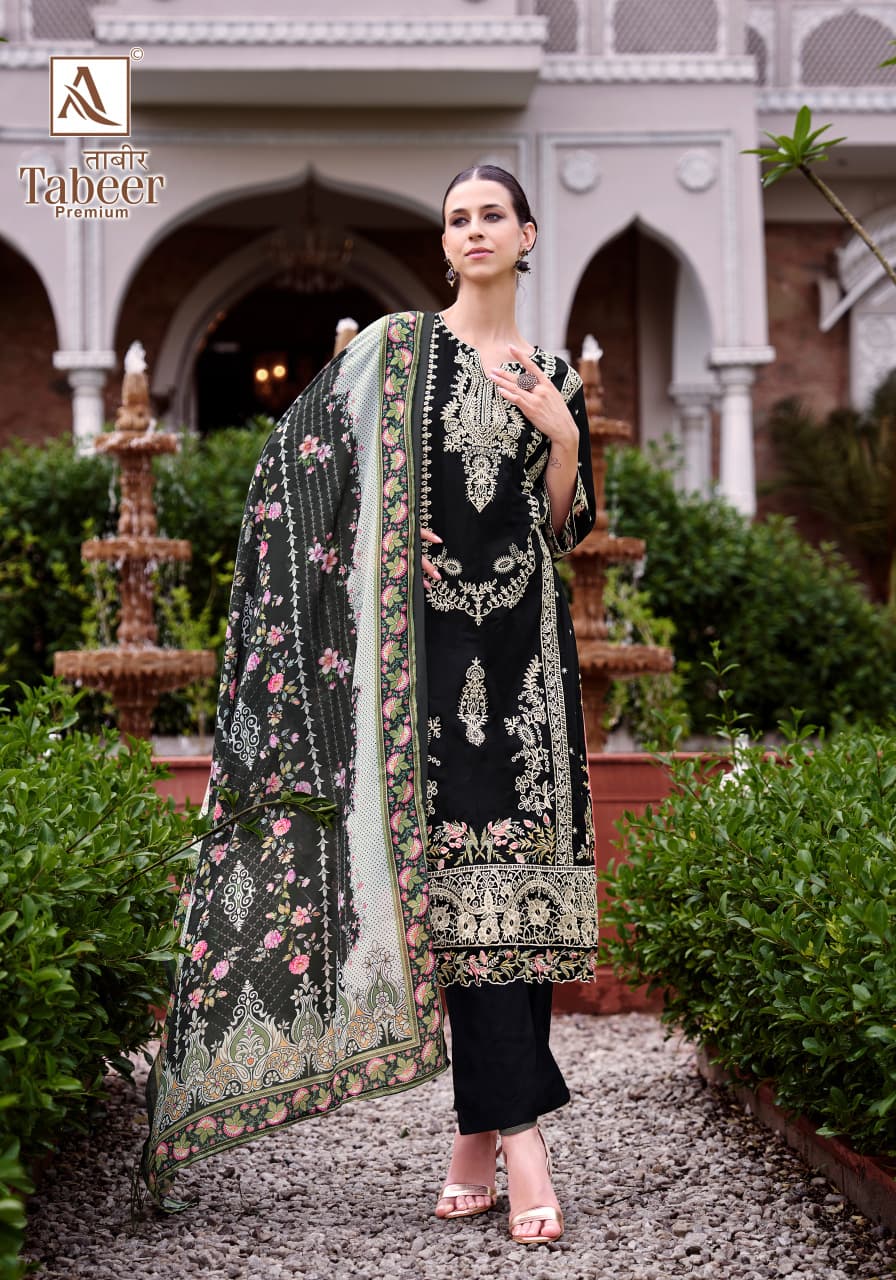 Tabeer Premium Alok Cambric Lawn Karachi Salwar Suits Manufacturer India