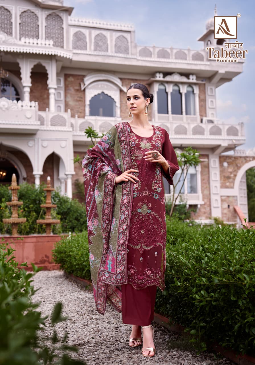 Tabeer Premium Alok Cambric Lawn Karachi Salwar Suits Manufacturer India