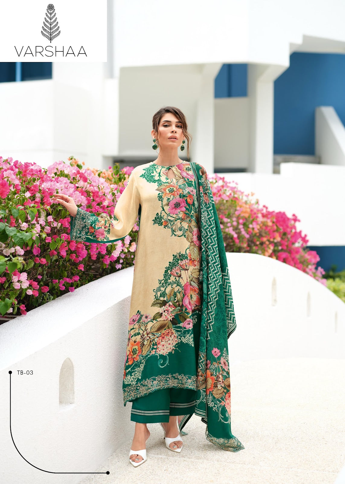 Tabeer Varshaa Viscose Muslin Pakistani Salwar Suits Supplier Ahmedabad