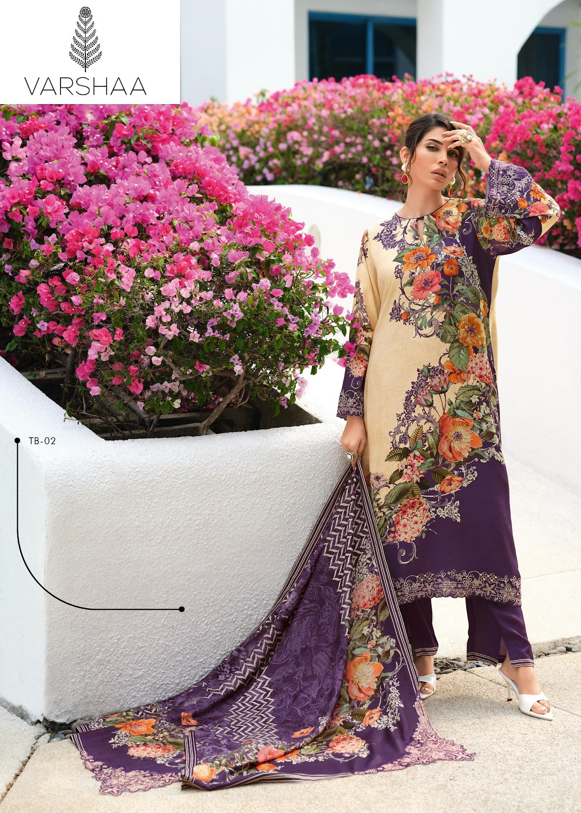 Tabeer Varshaa Viscose Muslin Pakistani Salwar Suits Supplier Ahmedabad