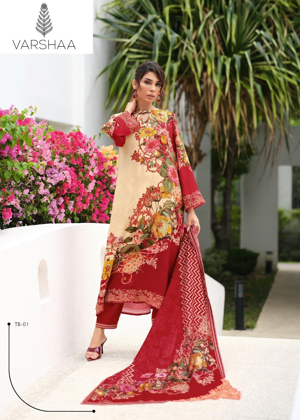 Tabeer Varshaa Viscose Muslin Pakistani Salwar Suits Supplier Ahmedabad