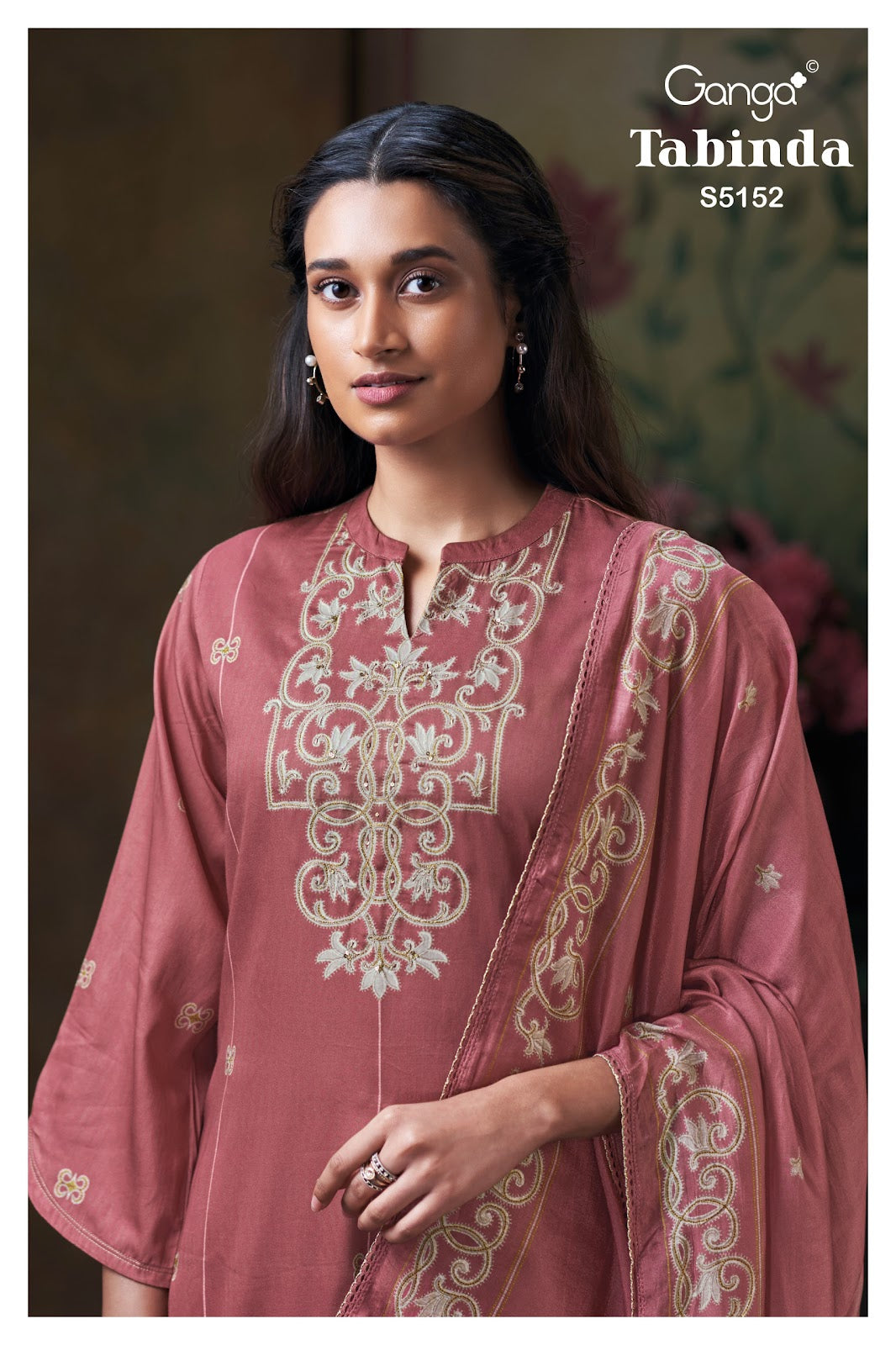 Tabinda S5152 Ganga Cotton Satin Plazzo Style Suits Wholesaler