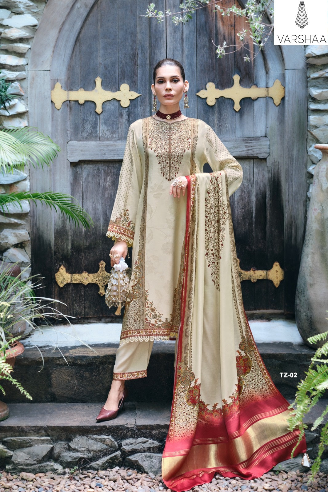 Tabriz Varshaa Viscose Pant Style Suits Manufacturer Ahmedabad