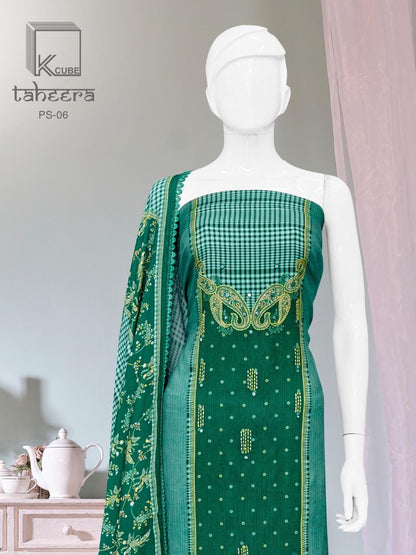 Taheera Ps 6 K Cube Pashmina Suits Supplier Ahmedabad