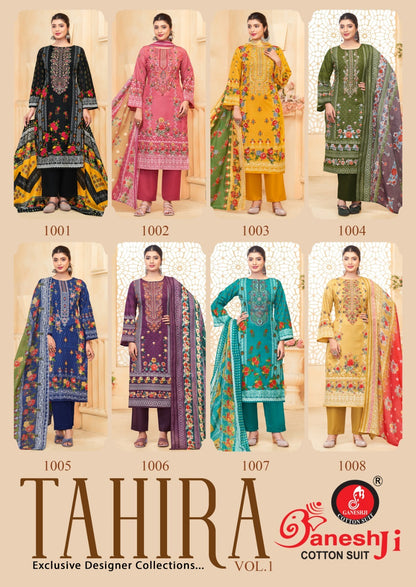 Tahira Vol 1 Ganeshji Cotton Karachi Salwar Suits Wholesaler India