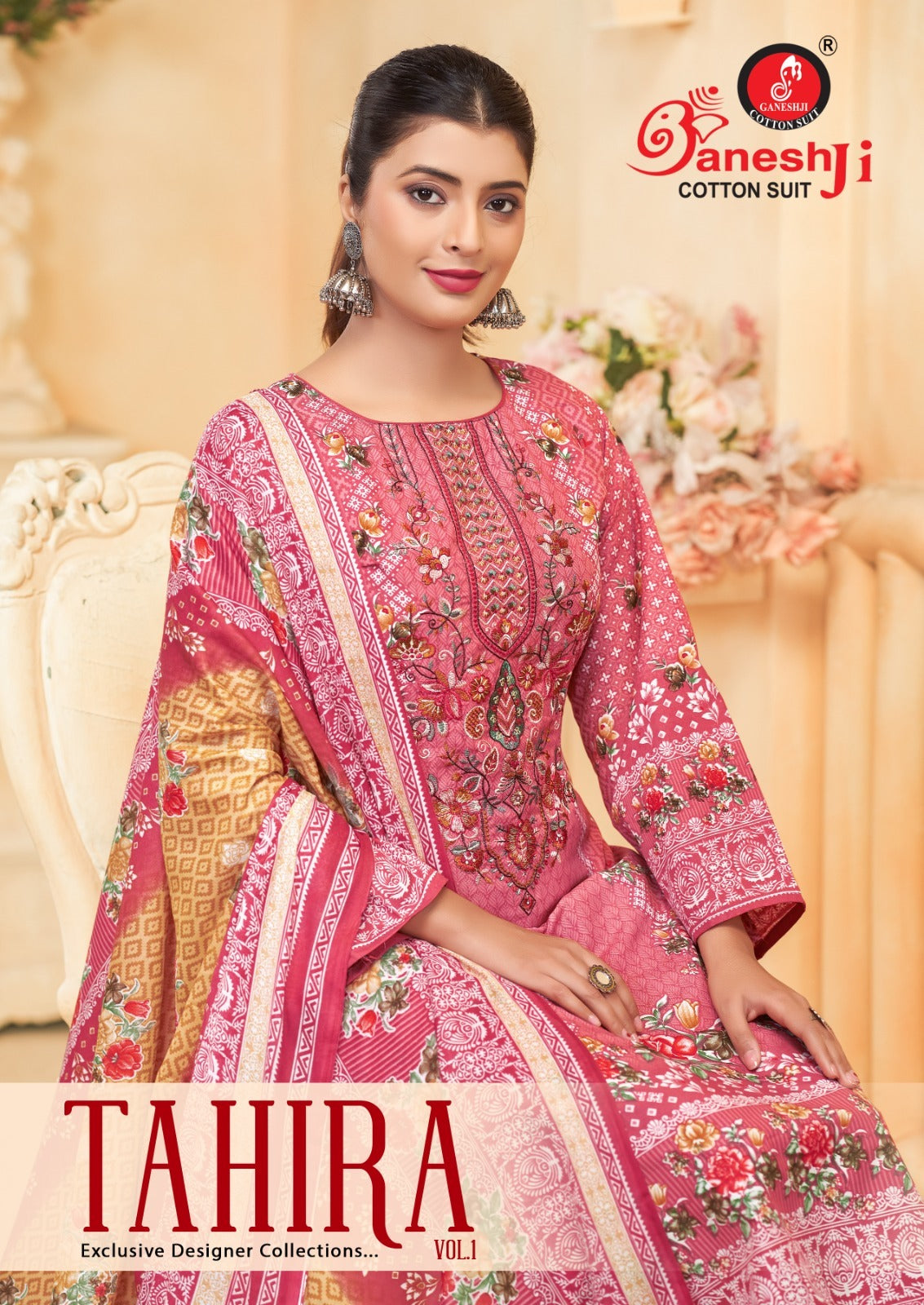 Tahira Vol 1 Ganeshji Cotton Karachi Salwar Suits Wholesaler India