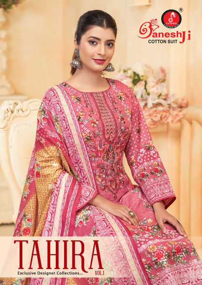 Tahira Vol 1 Ganeshji Cotton Karachi Salwar Suits Wholesaler India