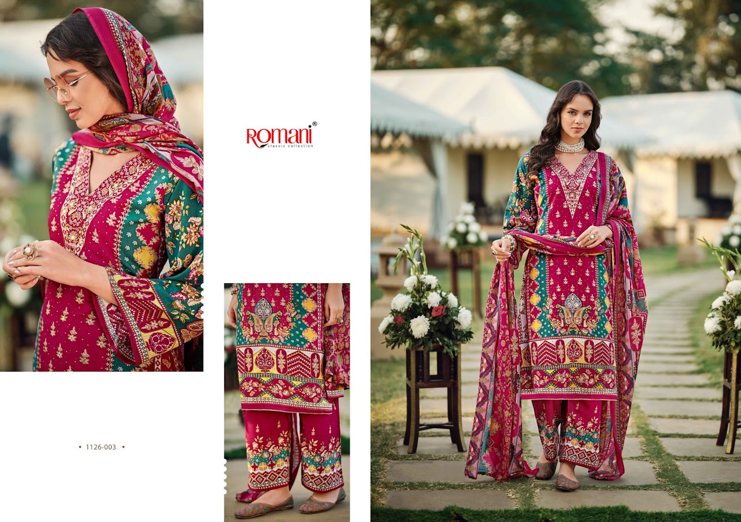 Tahira Vol 1 Romani Cotton Karachi Salwar Suits Exporter Ahmedabad