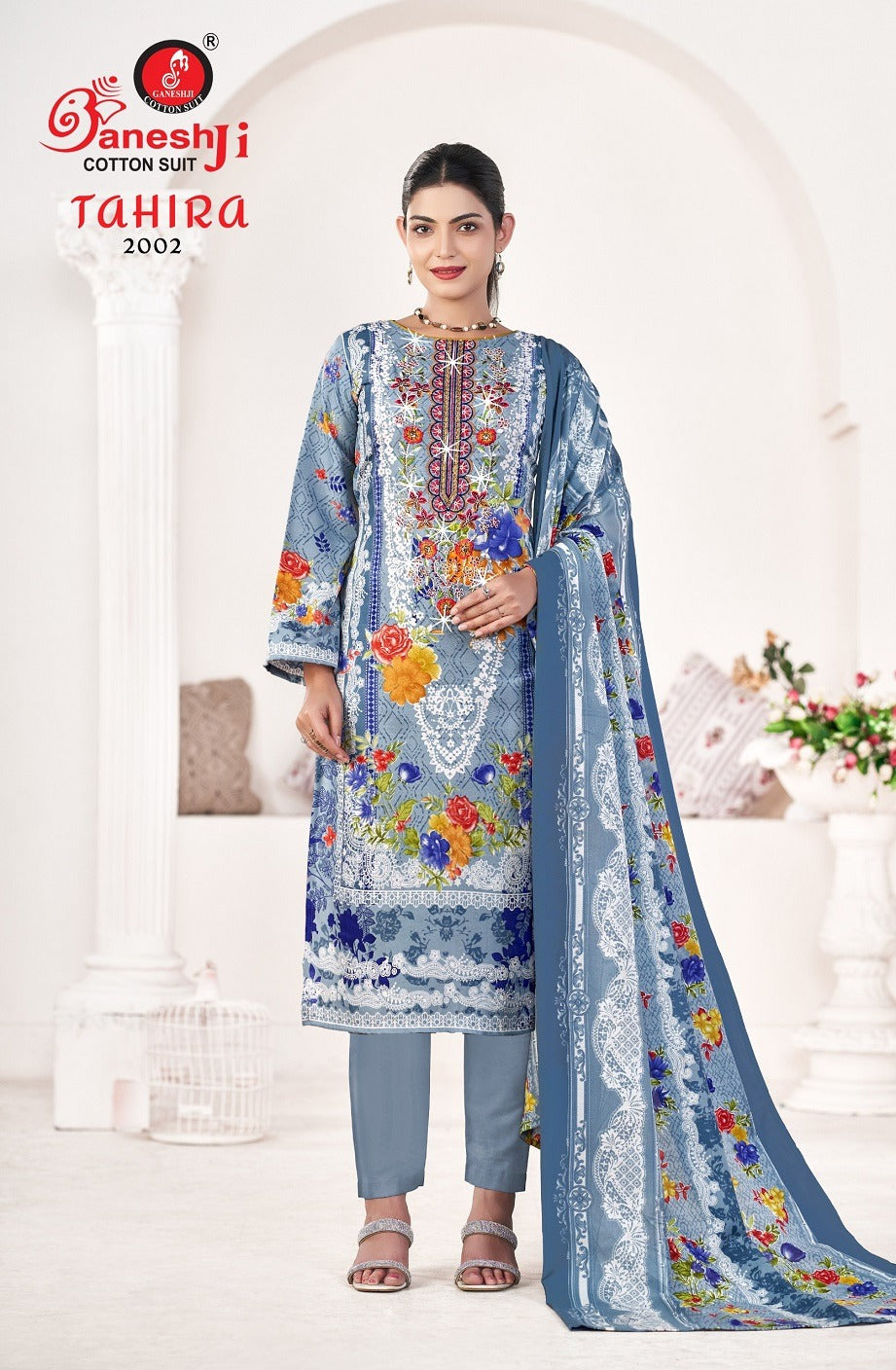 Tahira Vol 2 Ganeshji Mix Cotton Karachi Salwar Suits Manufacturer Ahmedabad