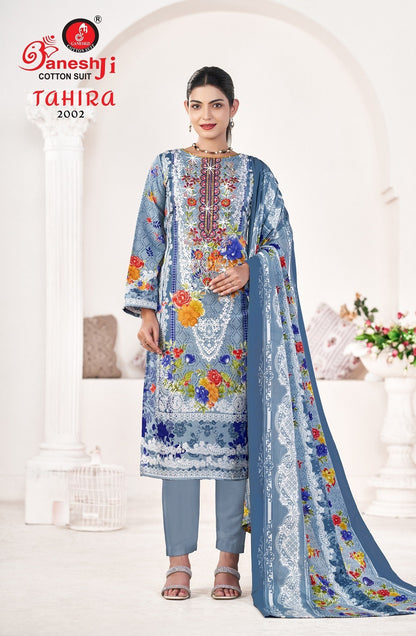 Tahira Vol 2 Ganeshji Mix Cotton Karachi Salwar Suits Manufacturer Ahmedabad