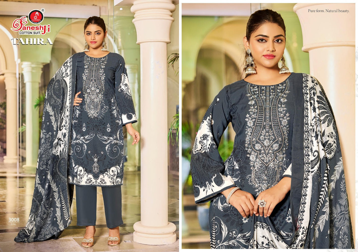 Tahira Vol 3 Ganeshji Mix Cotton Karachi Salwar Suits Wholesaler Gujarat