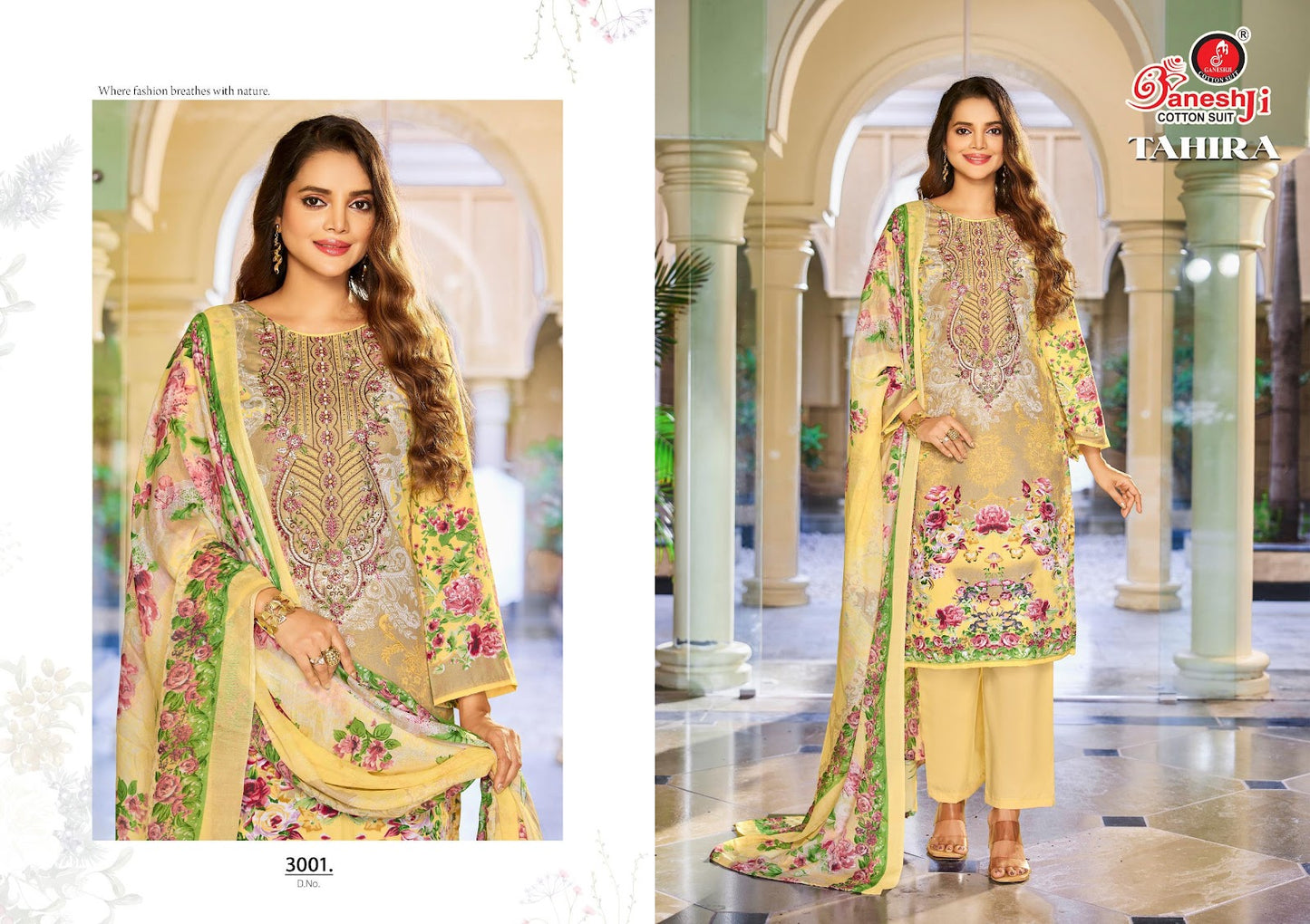 Tahira Vol 3 Ganeshji Mix Cotton Karachi Salwar Suits Wholesaler Gujarat