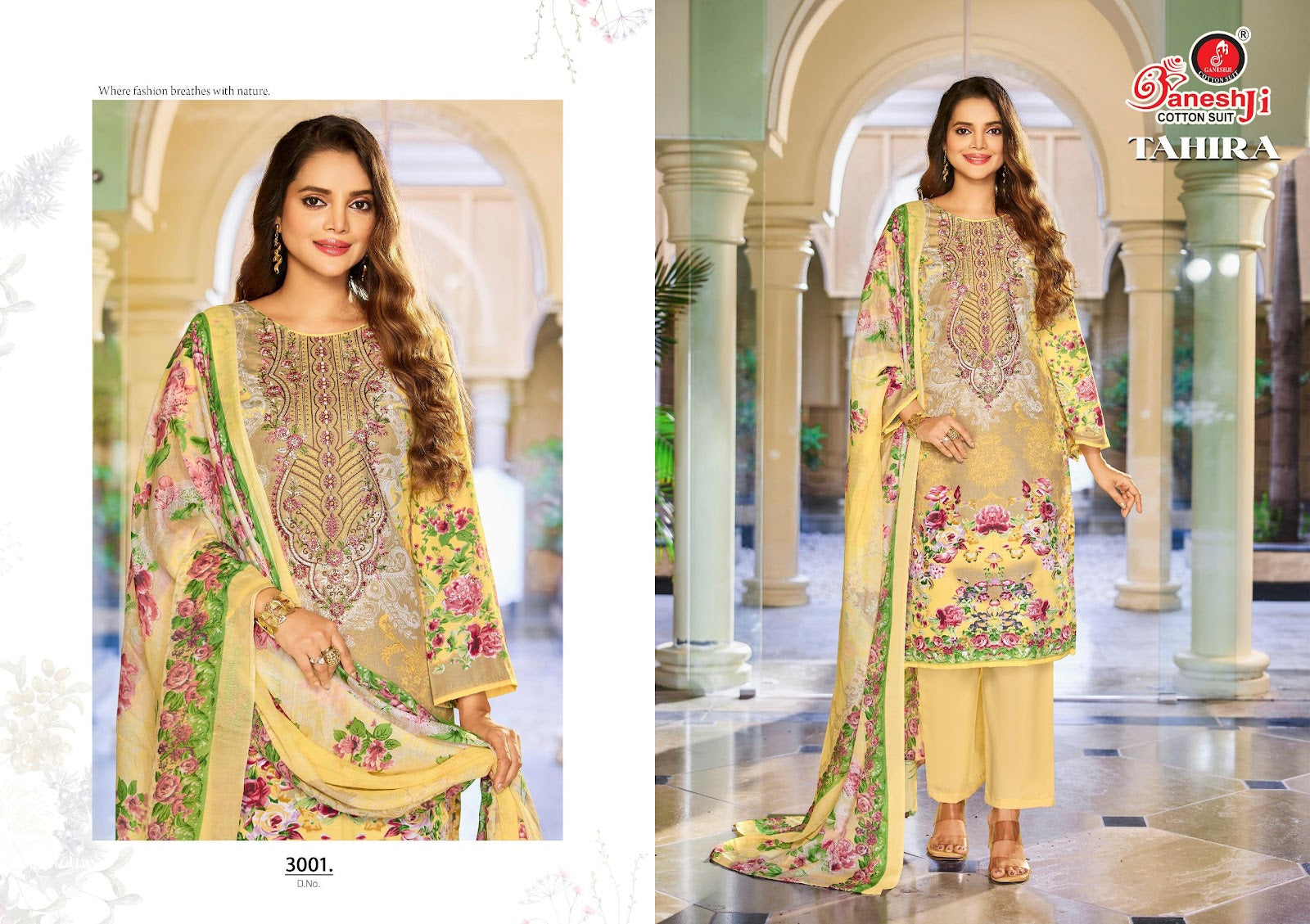 Tahira Vol 3 Ganeshji Mix Cotton Karachi Salwar Suits Wholesaler Gujarat