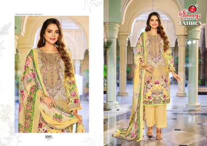 Tahira Vol 3 Ganeshji Mix Cotton Karachi Salwar Suits Wholesaler Gujarat