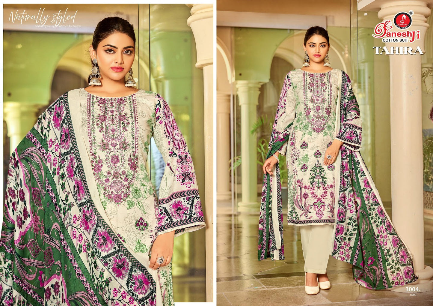 Tahira Vol 3 Ganeshji Mix Cotton Karachi Salwar Suits Wholesaler Gujarat