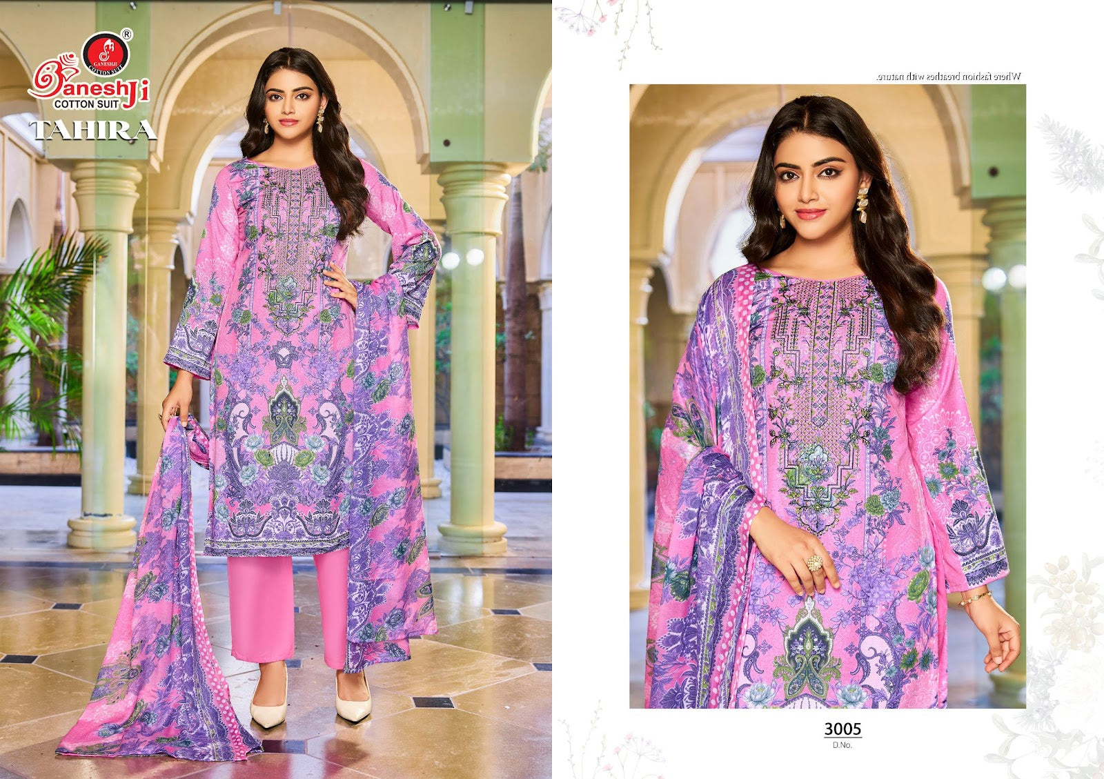 Tahira Vol 3 Ganeshji Mix Cotton Karachi Salwar Suits Wholesaler Gujarat