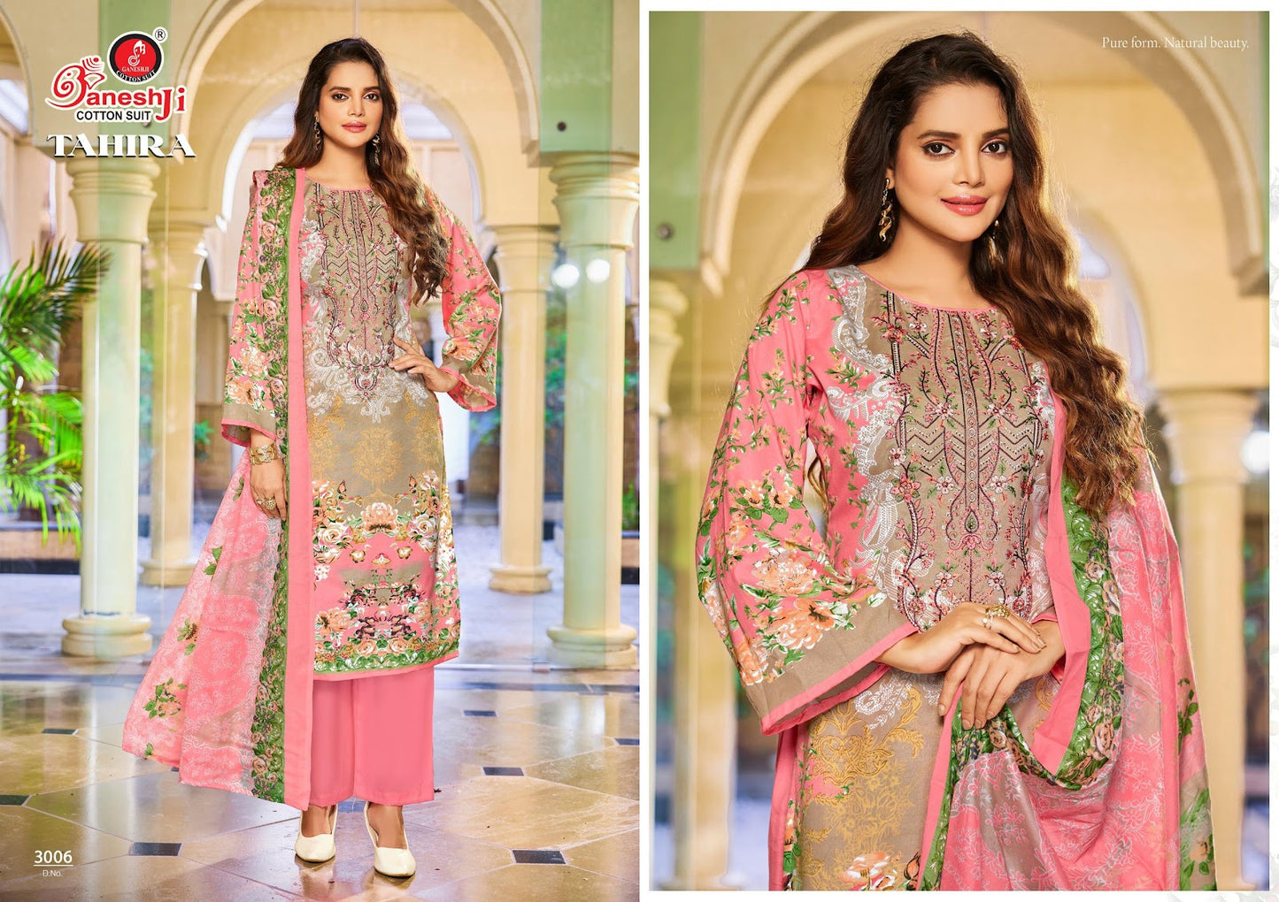 Tahira Vol 3 Ganeshji Mix Cotton Karachi Salwar Suits Wholesaler Gujarat