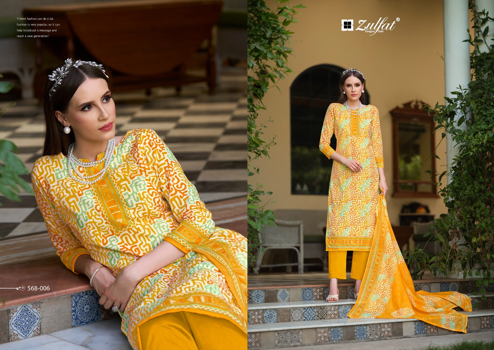Tahira Zulfat Designer Cotton Karachi Salwar Suits Manufacturer India