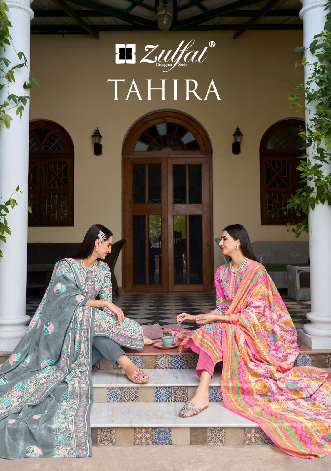 Tahira Zulfat Designer Cotton Karachi Salwar Suits Manufacturer India