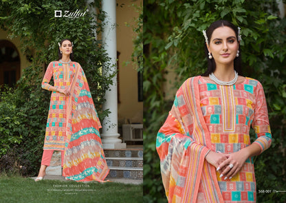 Tahira Zulfat Designer Cotton Karachi Salwar Suits Manufacturer India