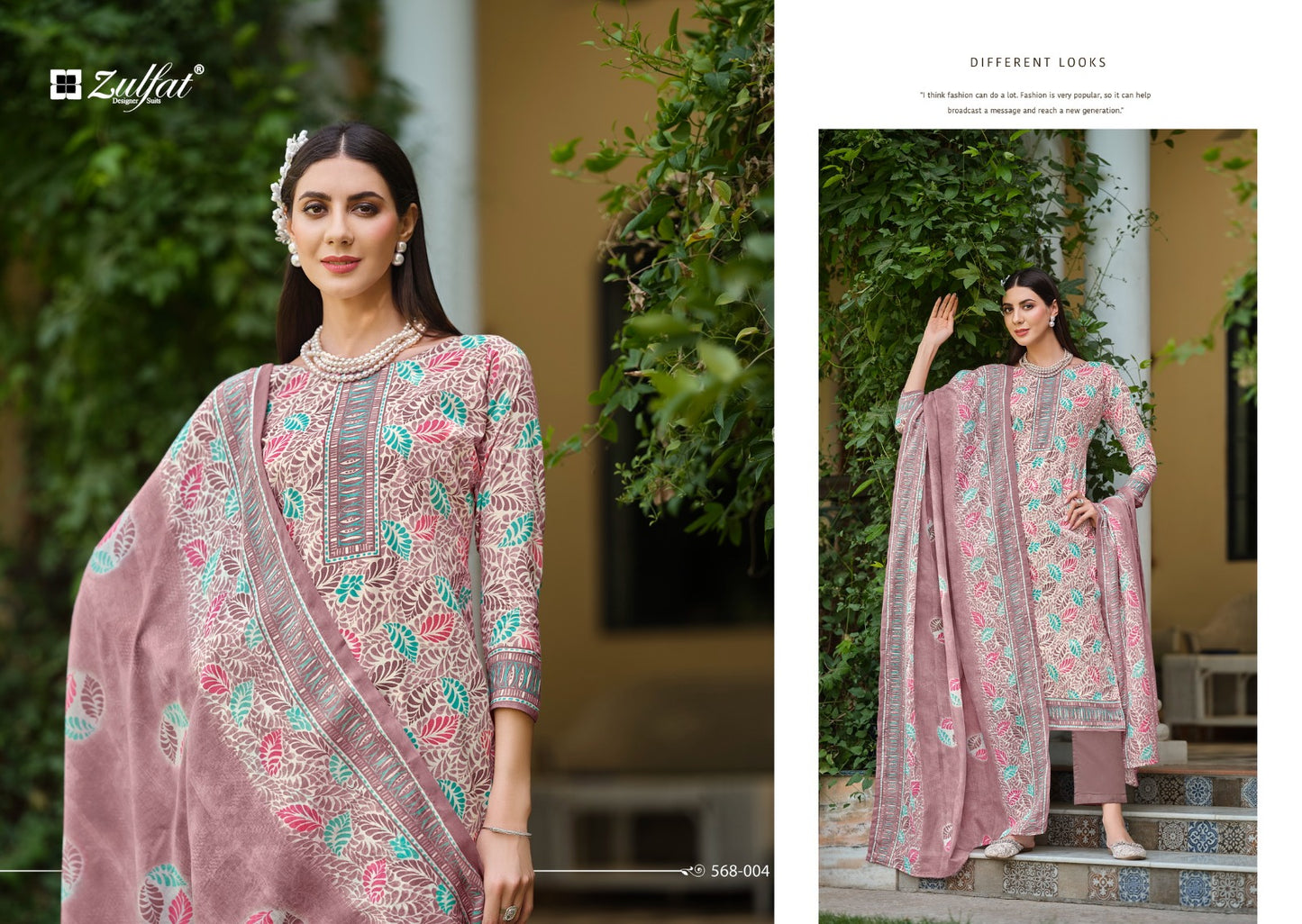 Tahira Zulfat Designer Cotton Karachi Salwar Suits Manufacturer India
