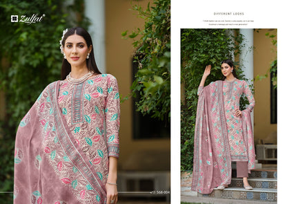 Tahira Zulfat Designer Cotton Karachi Salwar Suits Manufacturer India