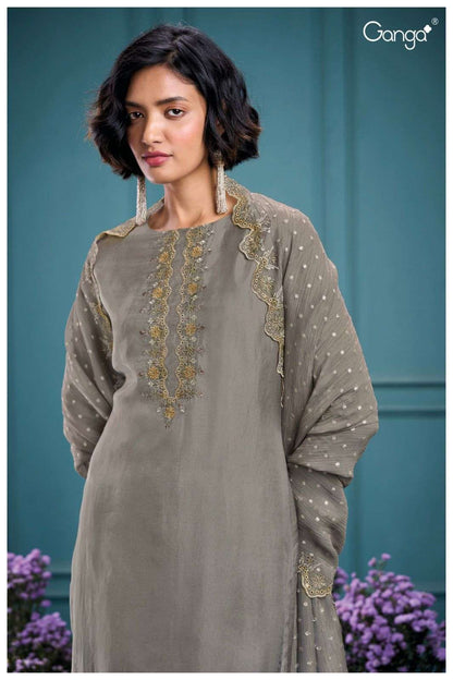 Tahrah 2891 Ganga Premium Bemberg Plazzo Style Suits Exporter Gujarat