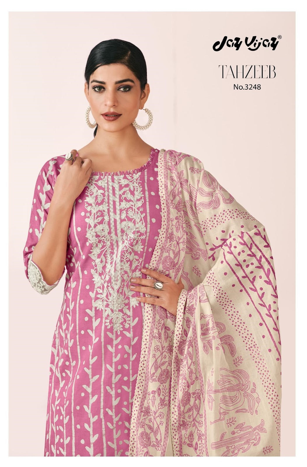 Tahzeeb 3248 Jay Vijay Cotton Pant Style Suits Wholesaler India