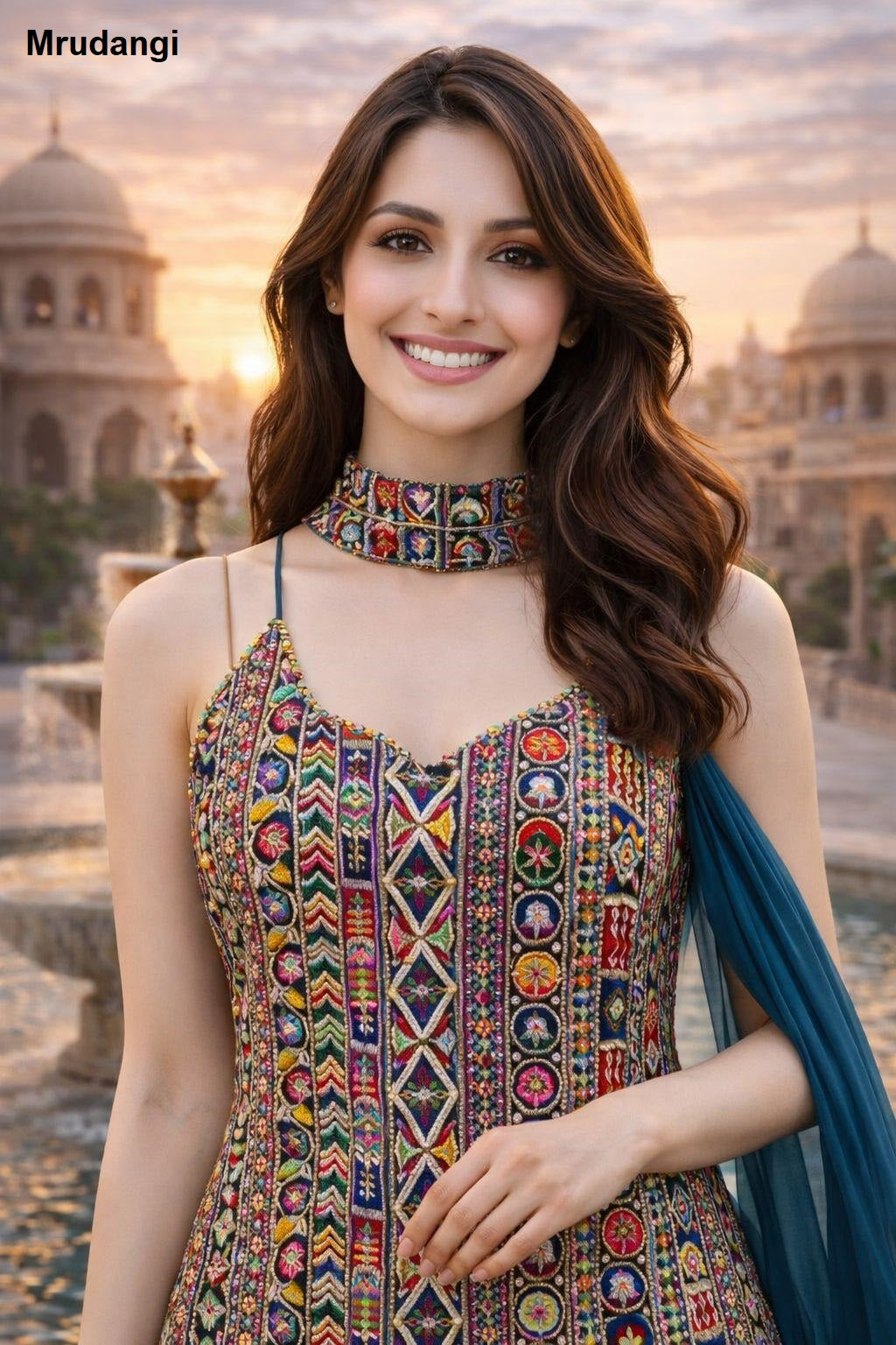 Taj 745 To 748 Mrudangi Georgette Readymade Plazzo Style Suits Wholesaler