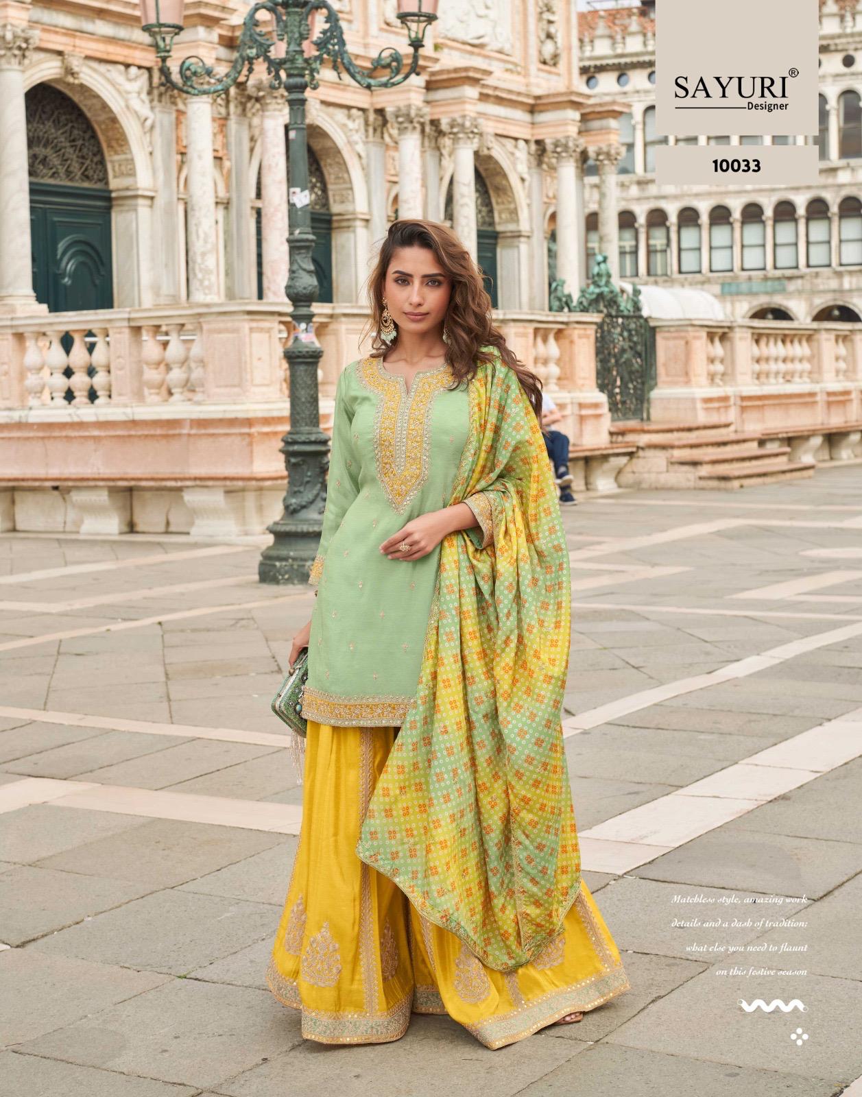 Taj Sayuri Readymade Suits Wholesaler Gujarat