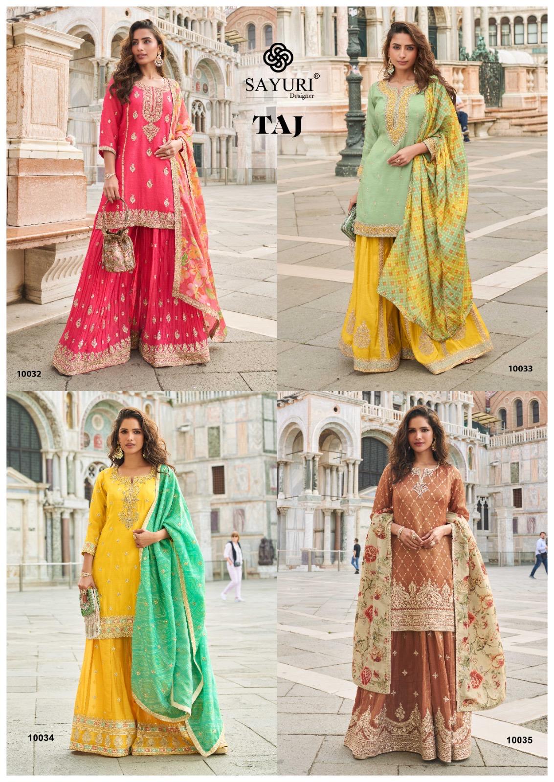 Taj Sayuri Readymade Suits Wholesaler Gujarat