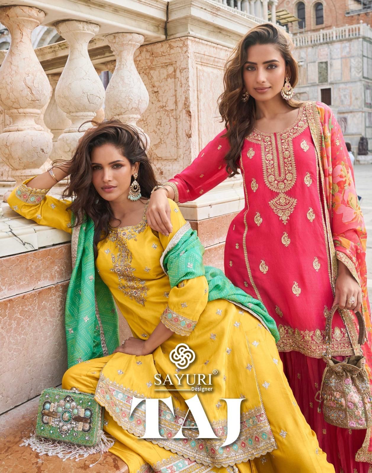 Taj Sayuri Readymade Suits Wholesaler Gujarat