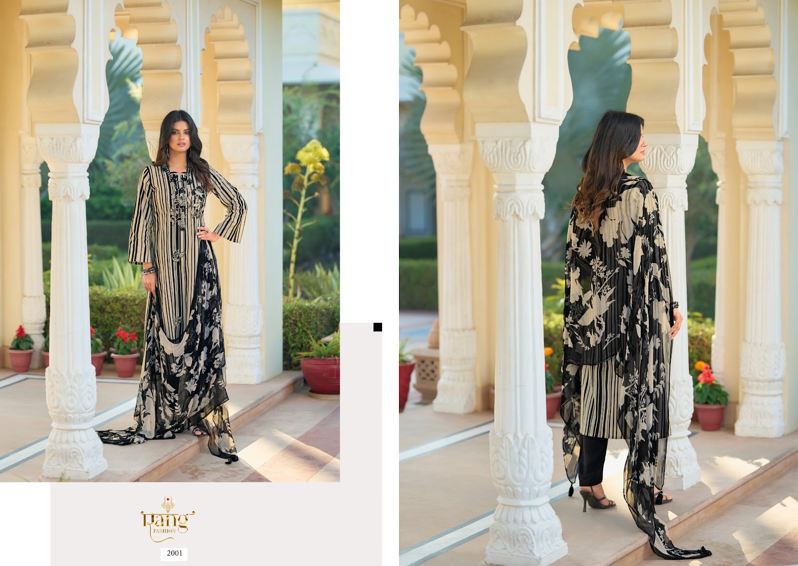 Taksh Rang Fashion Swiss Lawn Pant Style Suits Exporter Gujarat