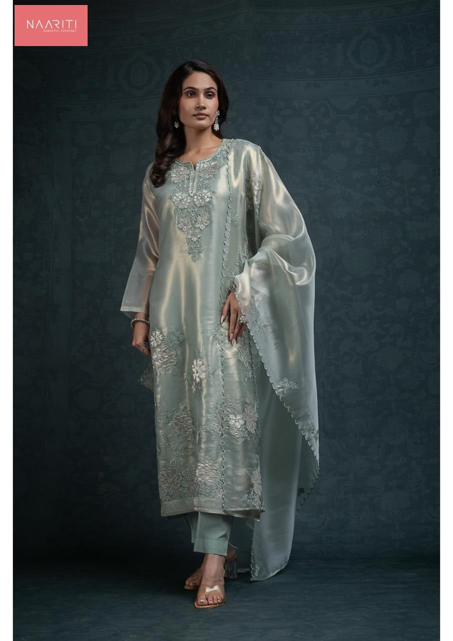 Takshi 128 Naariti Tissue Silk Pant Style Suits Manufacturer Ahmedabad