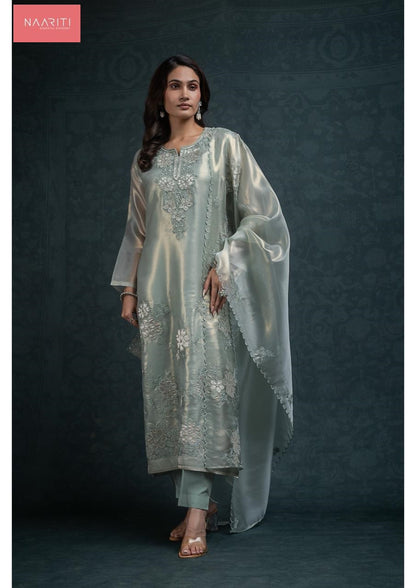 Takshi 128 Naariti Tissue Silk Pant Style Suits Manufacturer Ahmedabad