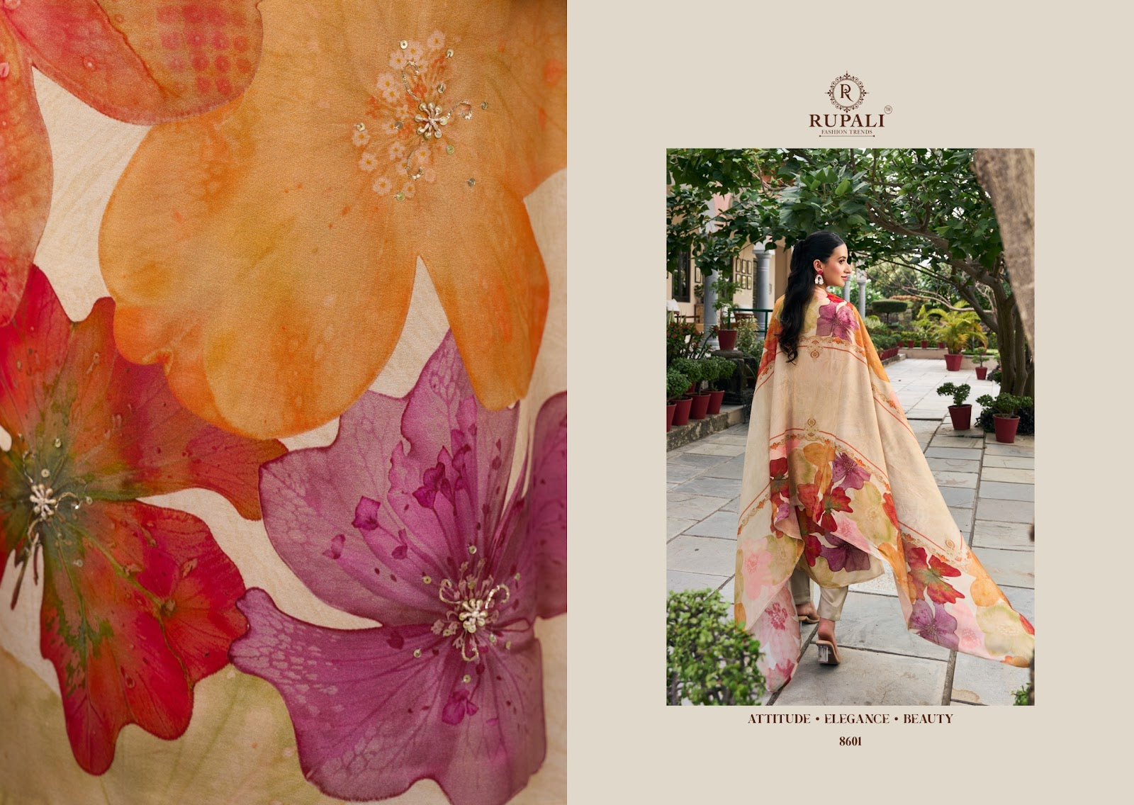 Takshi Rupali Viscose Muslin Pant Style Suits Wholesale Rate