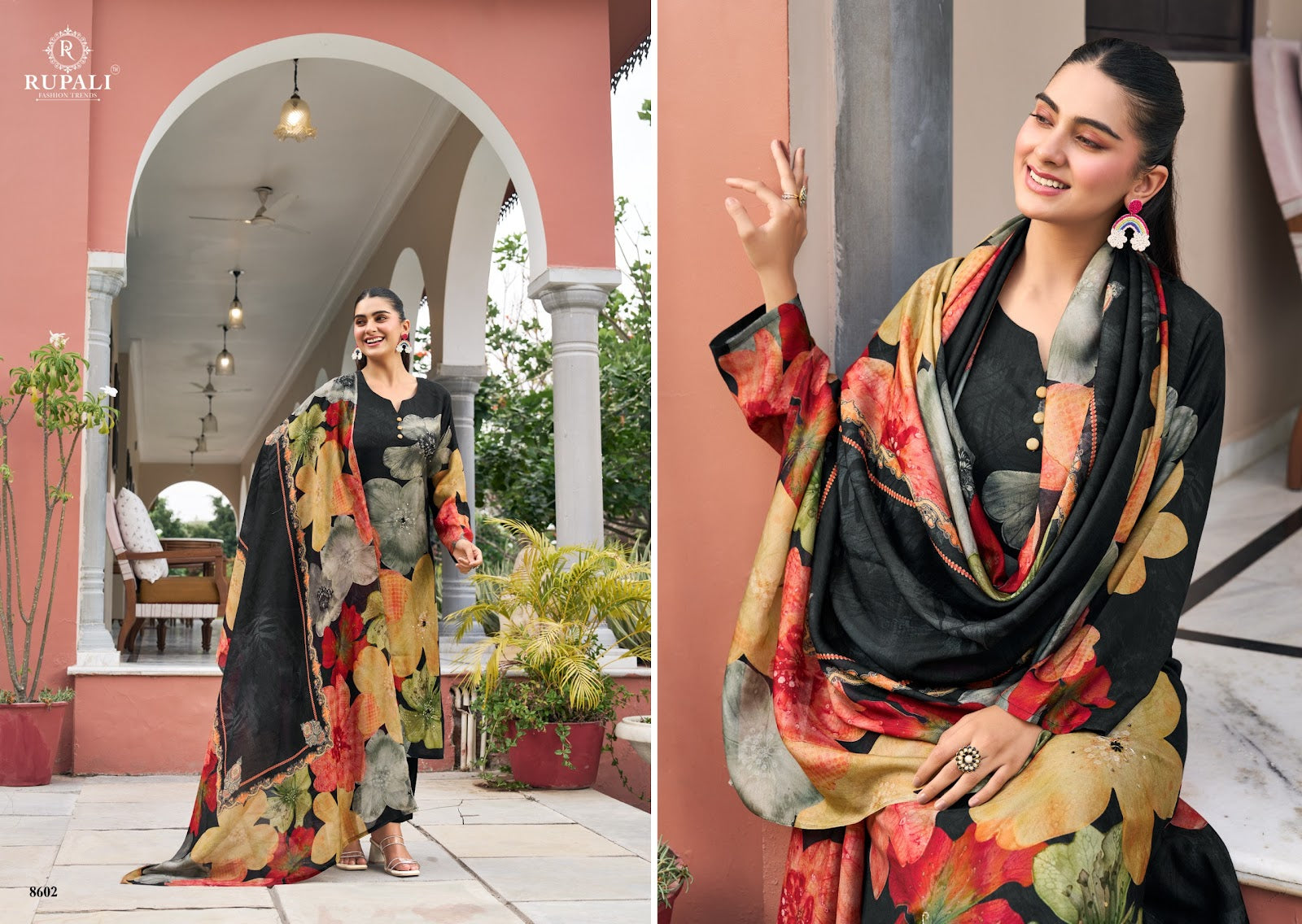 Takshi Rupali Viscose Muslin Pant Style Suits Wholesale Rate