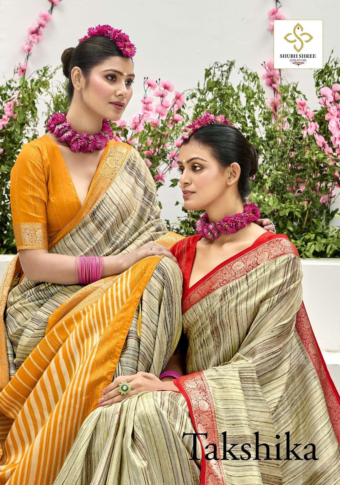 Takshika Shubh Shree Jacquard Sarees Supplier India