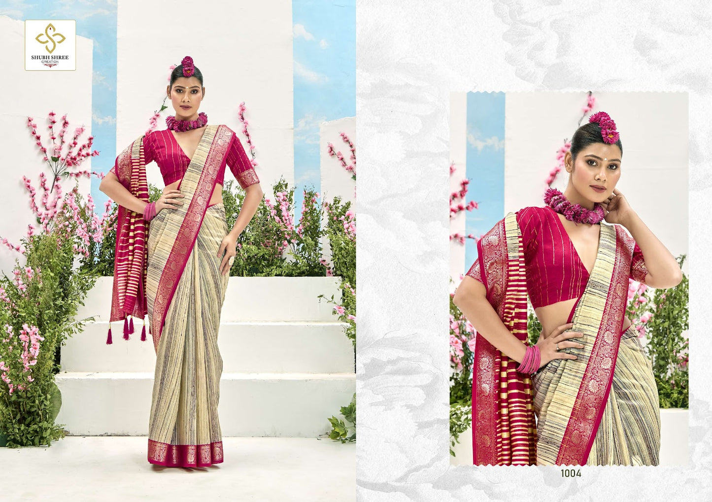 Takshika Shubh Shree Jacquard Sarees Supplier India