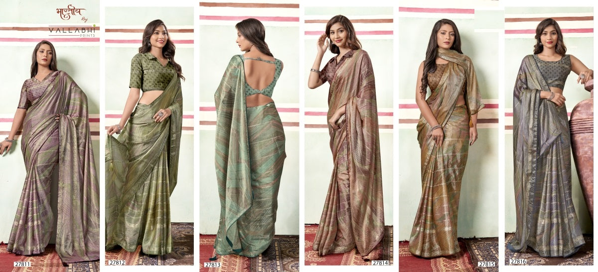 Takshita Vallabhi Prints Georgette Sarees Exporter Gujarat