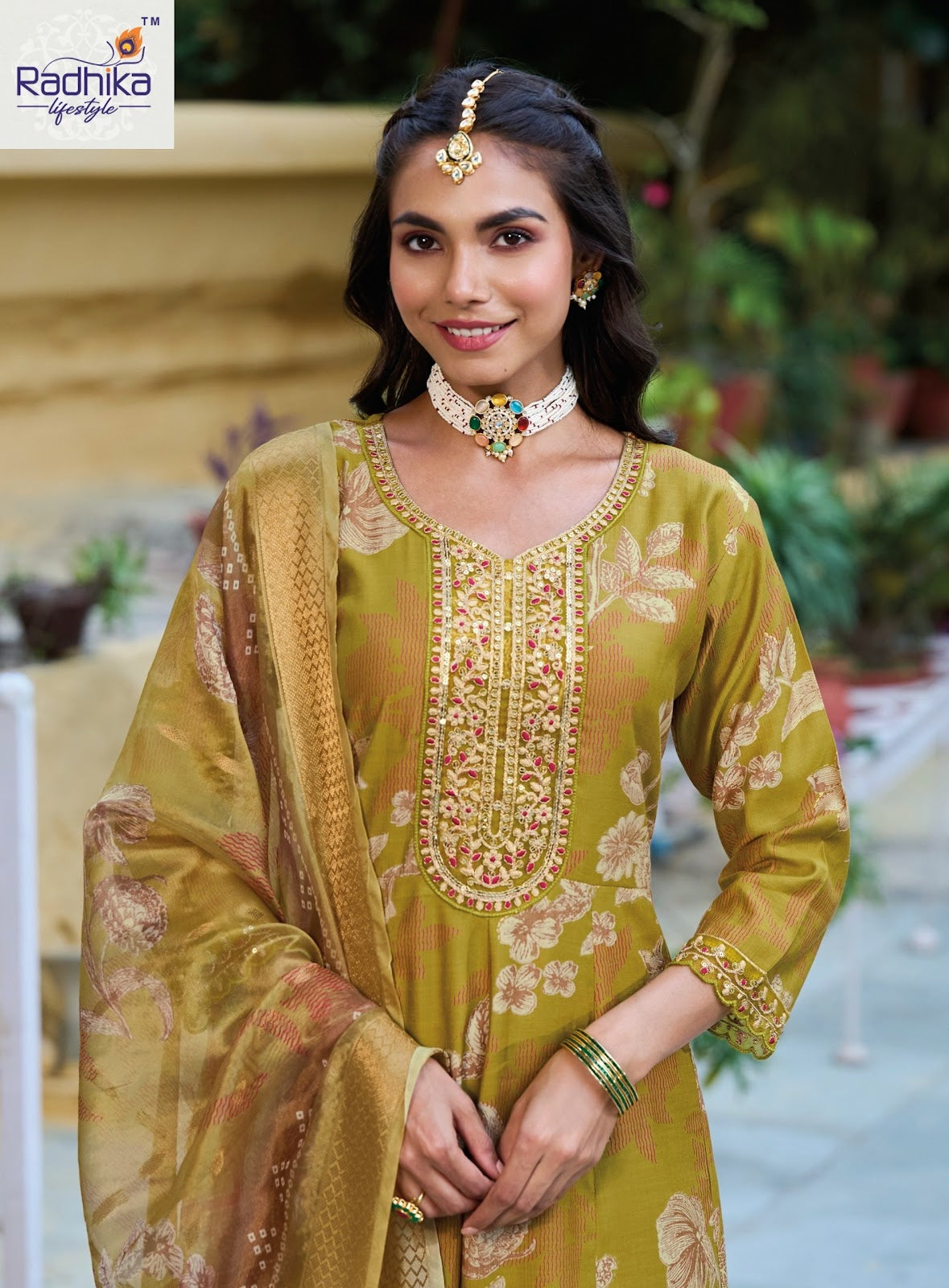 Takshvi Vol 1 Radhika Lifestyle Vertican Readymade Anarkali Suits Manufacturer Gujarat