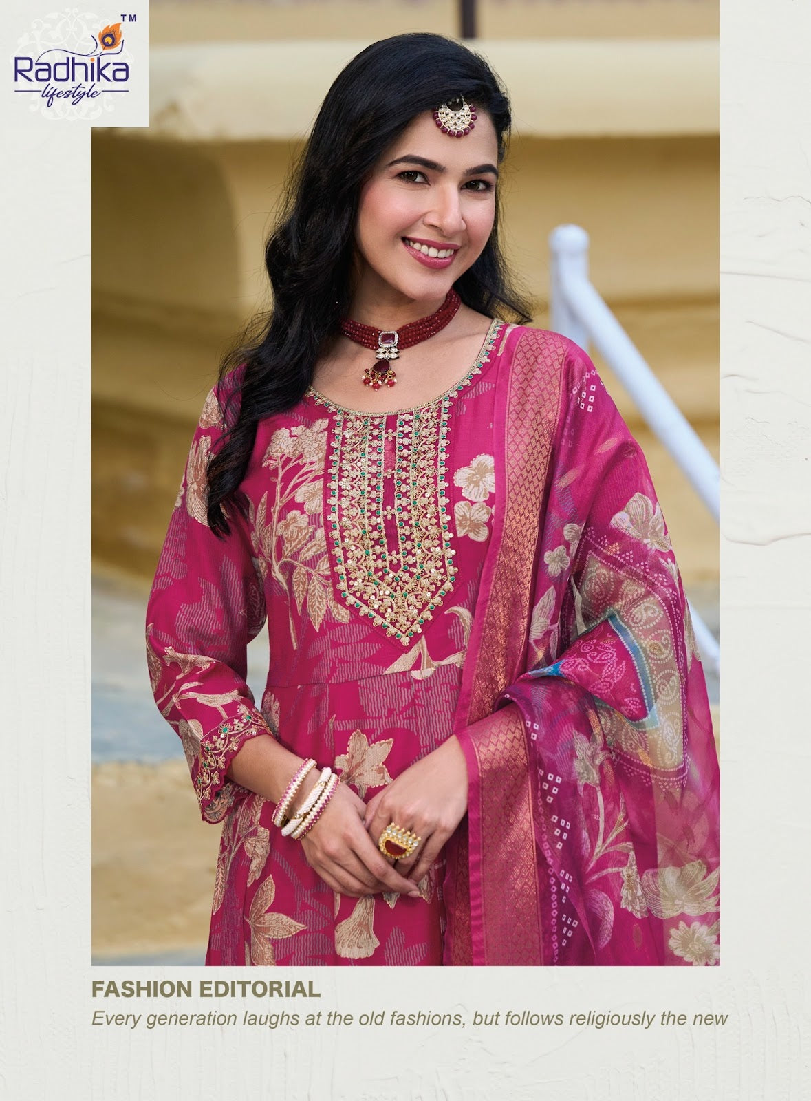 Takshvi Vol 1 Radhika Lifestyle Vertican Readymade Anarkali Suits Manufacturer Gujarat