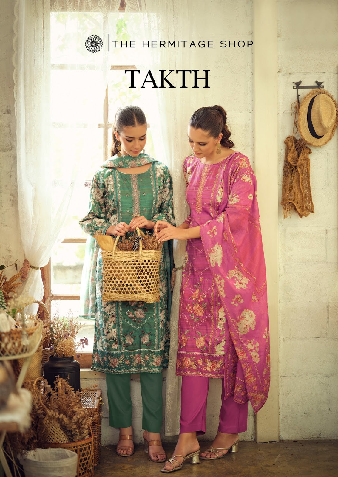 Takth The Hermitage Shop Cotton Satin Karachi Salwar Suits Manufacturer