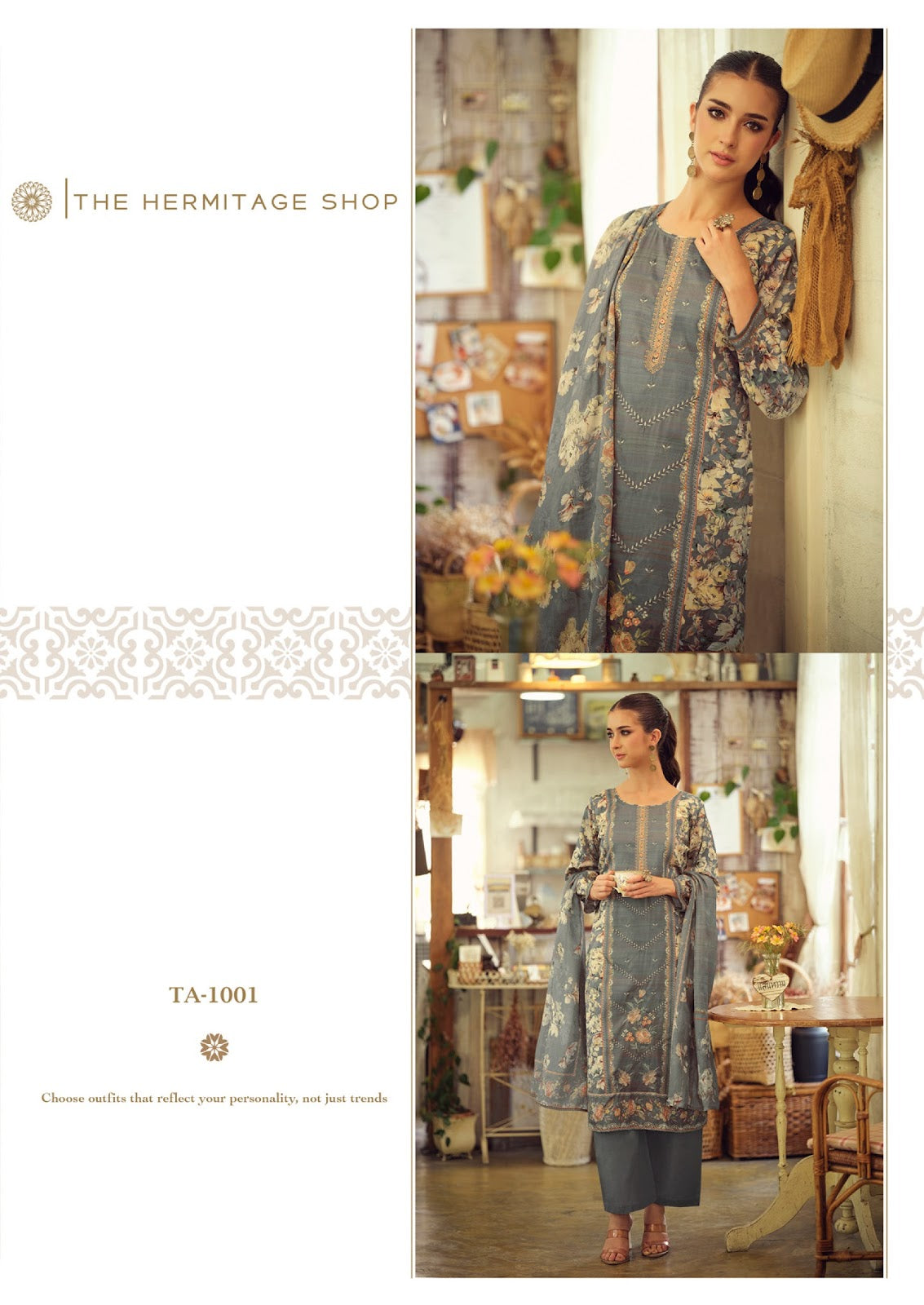 Takth The Hermitage Shop Cotton Satin Karachi Salwar Suits Manufacturer