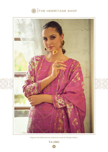 Takth The Hermitage Shop Cotton Satin Karachi Salwar Suits Manufacturer