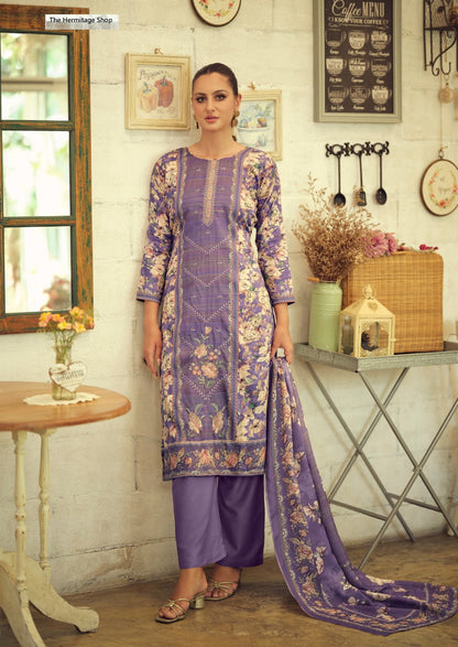 Takth The Hermitage Shop Cotton Satin Karachi Salwar Suits Manufacturer