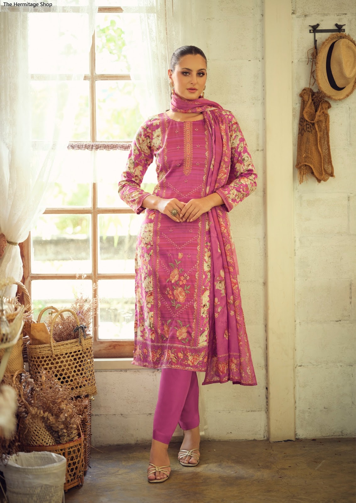 Takth The Hermitage Shop Cotton Satin Karachi Salwar Suits Manufacturer